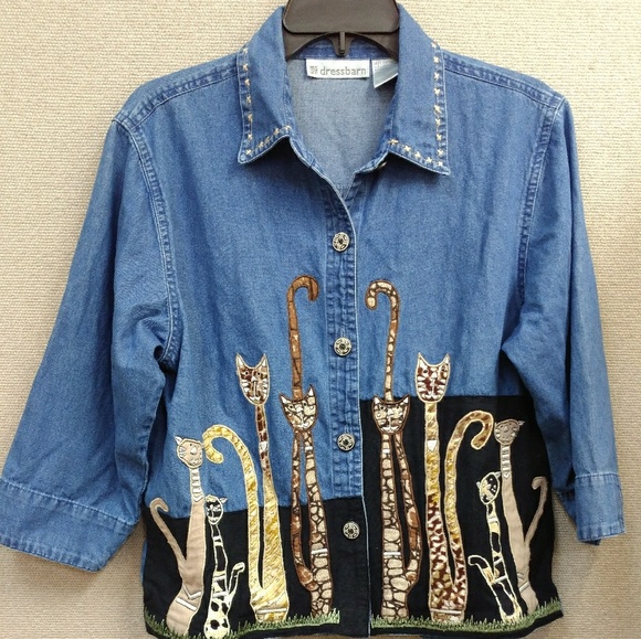 dressbarn Tops - Dressbarn Denim Shirt